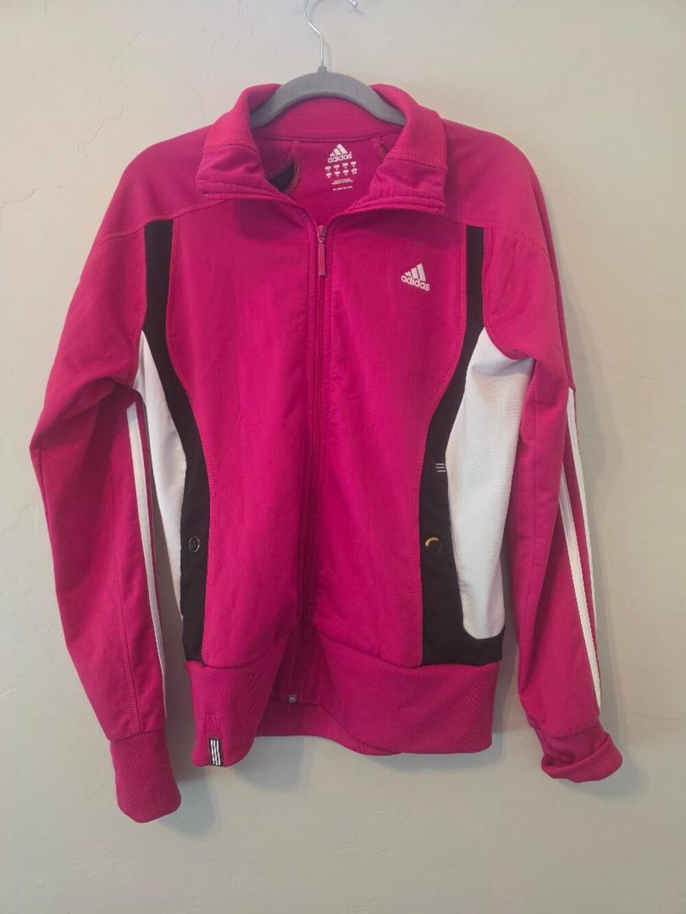 Adidas Pink Black White Track Jacket Women’s M 2009